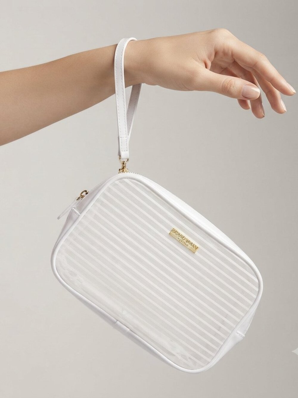 Giorgio Armani Makeup bag wristlet New in Box